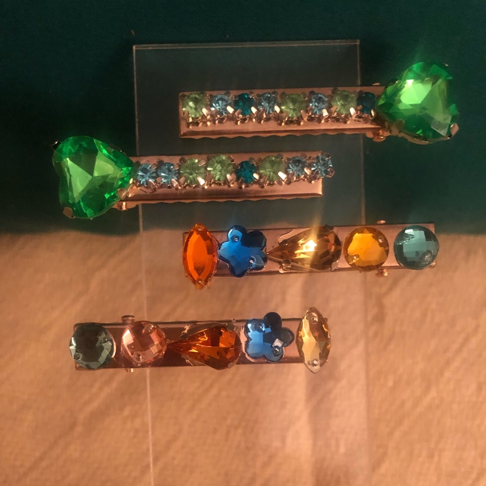 Medium Rhinestone Hair Clips